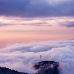 Windmills on cloud nine